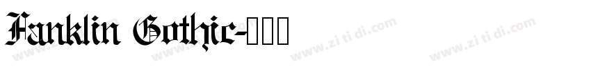 Fanklin Gothic字体转换
